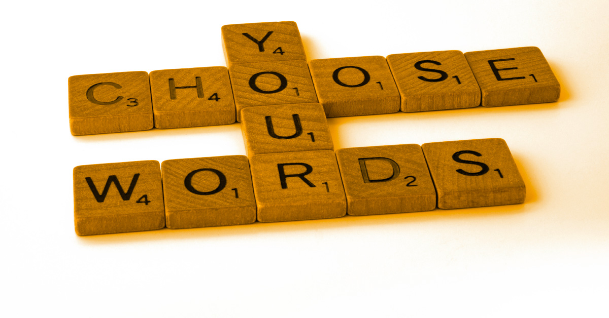 "you choose your words" en mots croisé